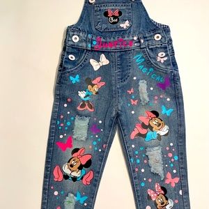 Minnie Mouse Theme Custom Jean Jumper